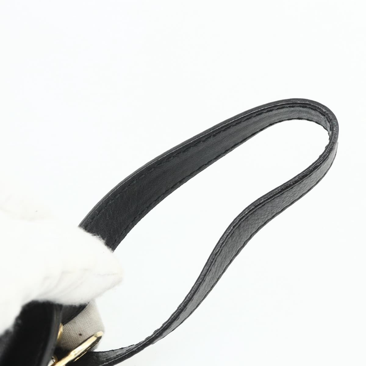 Celine Clutch Bag Leather, Black, Leather, Clutch
