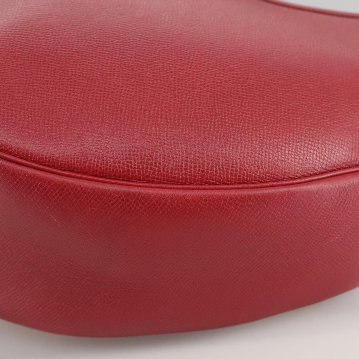 Hermes Foley cognac Handbag Leather, RED, LEATHER, Shoulder bag