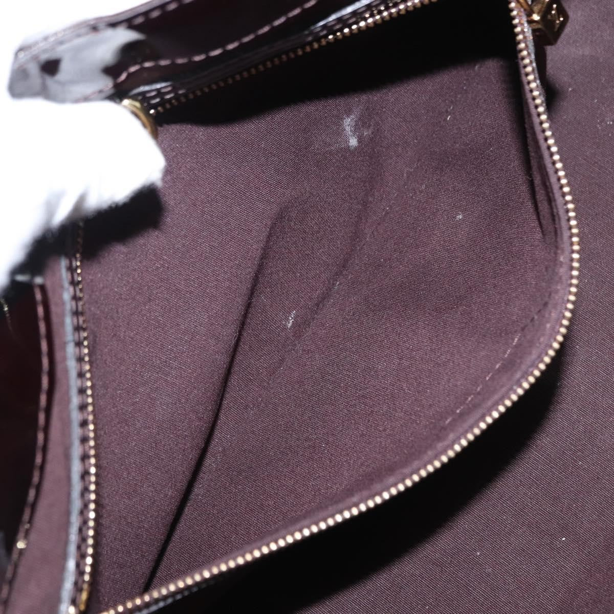 Louis Vuitton Wilshire Handbag Monogram Vernis, PURPLE, PATENT_LEATHER, Tote bag
