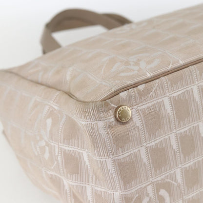 Chanel Travel Line Tote Nylon, BEIGE, NYLON, Tote bag