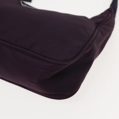 Prada Pochette Shoulder Bag Tessuto, PURPLE, NYLON, Clutche & pouche