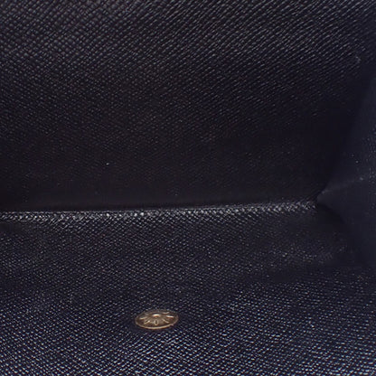 Louis Vuitton Porte Monnaie Billet Carte Crédit Leather, BLACK, LEATHER, Wallets