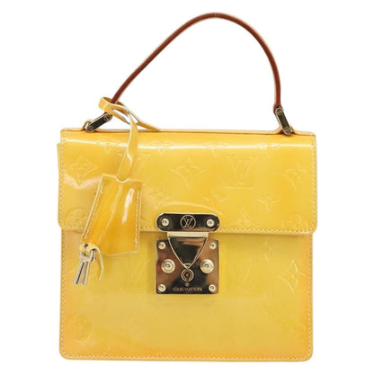 Louis Vuitton Spring Street NM Handbag Patent leather, YELLOW, PATENT_LEATHER, Handbag
