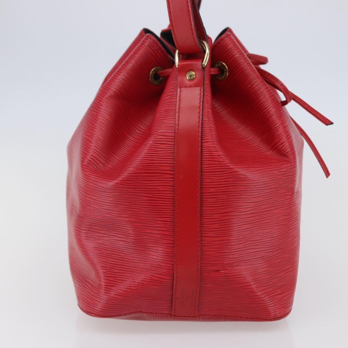 Louis Vuitton Petit Noe Handbag Epi Leather, RED, LEATHER, Handbag