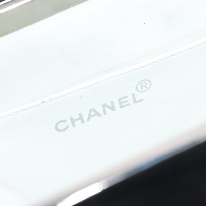 Chanel Vintage Metal Box Bag Quilted patent, Black, Patent Leather, Handbag