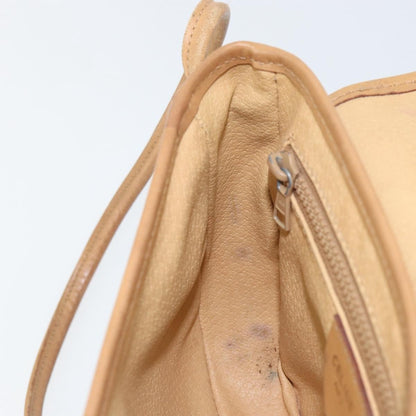 Celine Vintage Macadam Shoulder Bag Canvas and Leather, BROWN, CANVAS, Shoulder bag