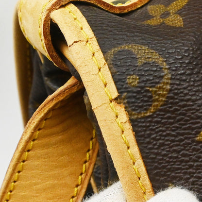 Louis Vuitton Saumur Handbag Monogram Canvas, Brown, Canvas, Shoulder Bag