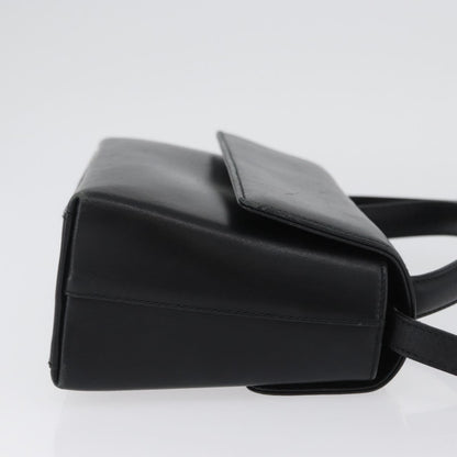 Salvatore Ferragamo Vintage Handbag Leather, BLACK, LEATHER, Handbag