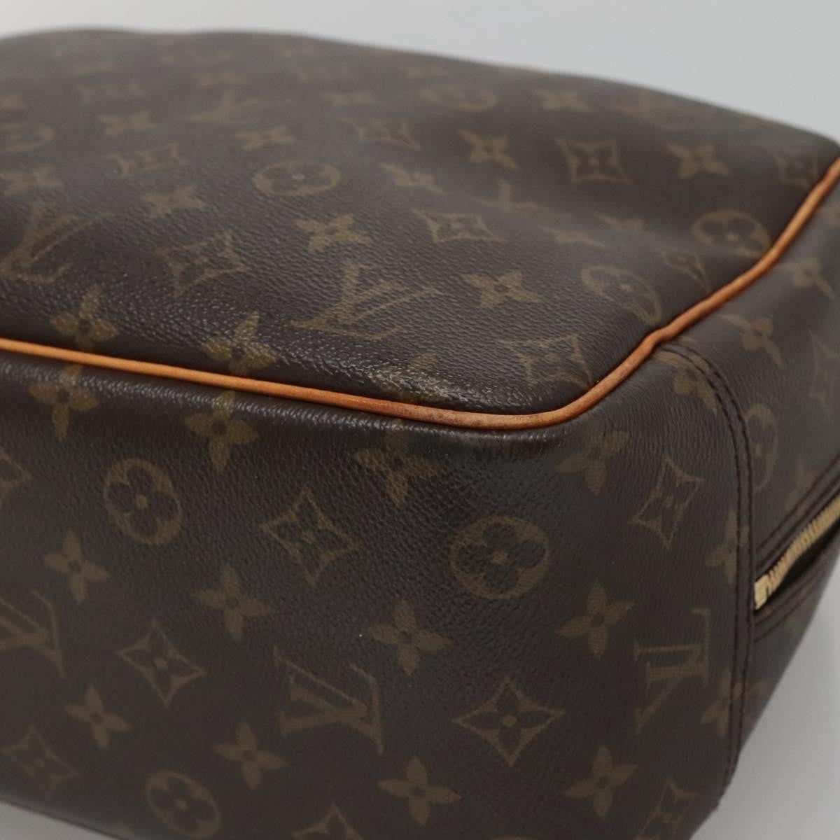 Louis Vuitton Deauville Handbag Monogram Canvas, BROWN, CANVAS, Handbag