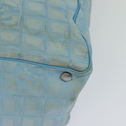 Chanel Travel Line Tote Nylon, BLUE, NYLON, Travel bag
