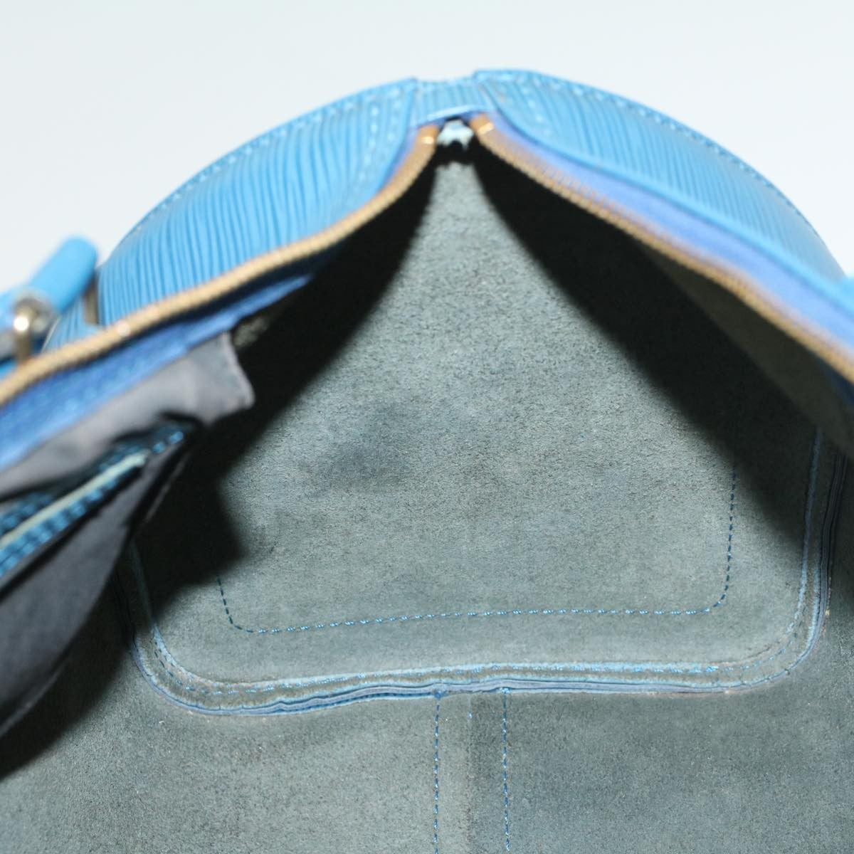 Louis Vuitton Speedy Handbag Epi Leather, BLUE, LEATHER, Handbag
