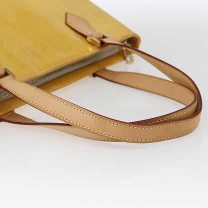 Louis Vuitton Houston Handbag Monogram Vernis, YELLOW, PATENT_LEATHER, Tote bag