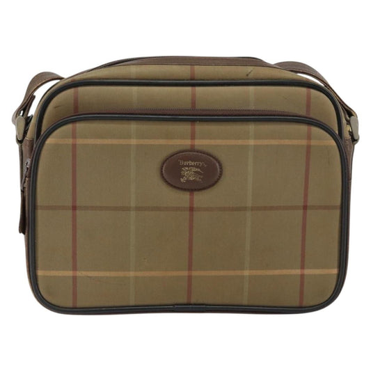 Burberry Nova check Shoulder bag Canvas, BEIGE, CANVAS, Shoulder bag