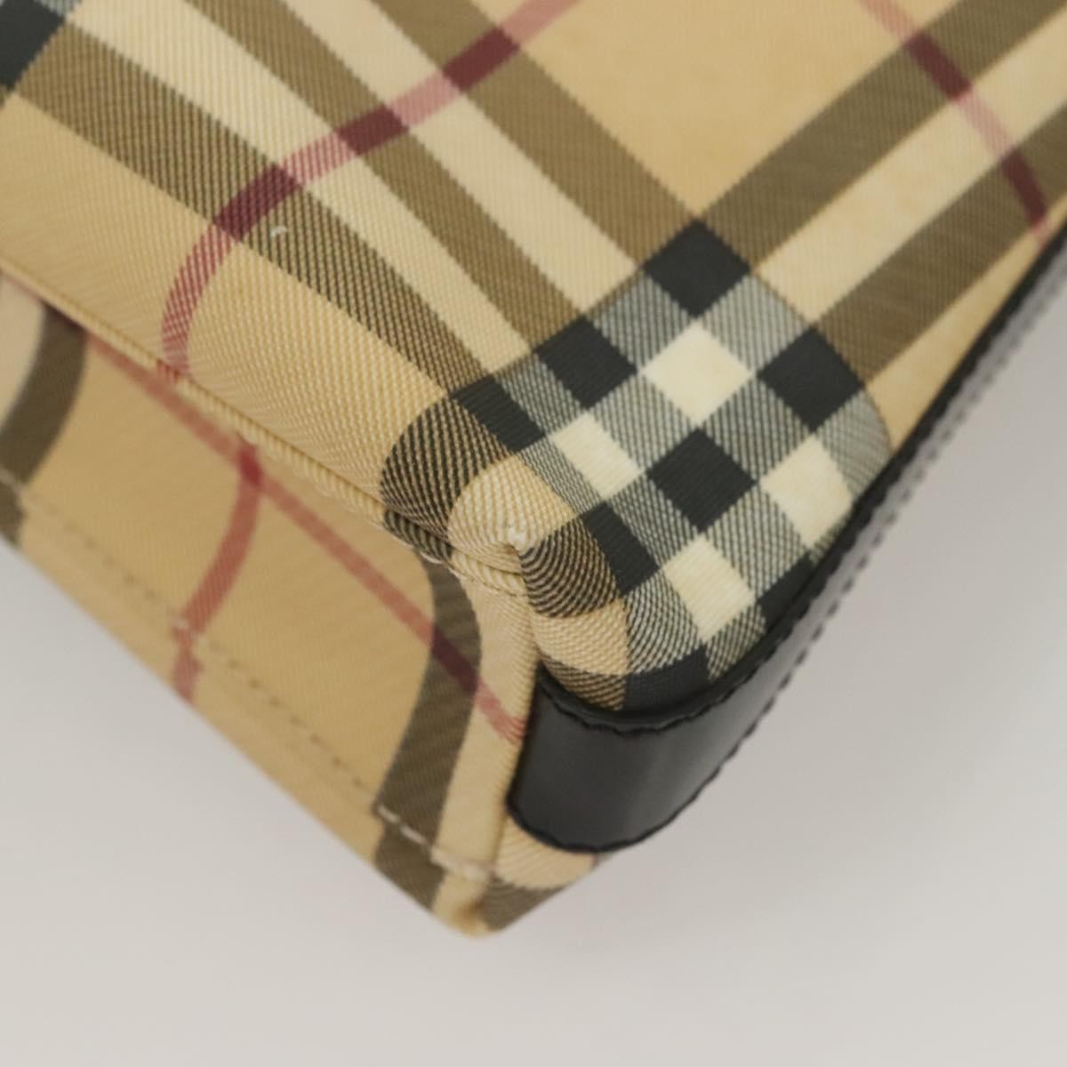 Burberry Shoulder Bag Nova Check Canvas, BEIGE, PVC, Shoulder bag