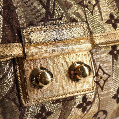 Louis Vuitton Thalie Clutch Brocade Monogram, GOLD, CANVAS, Clutche & pouche