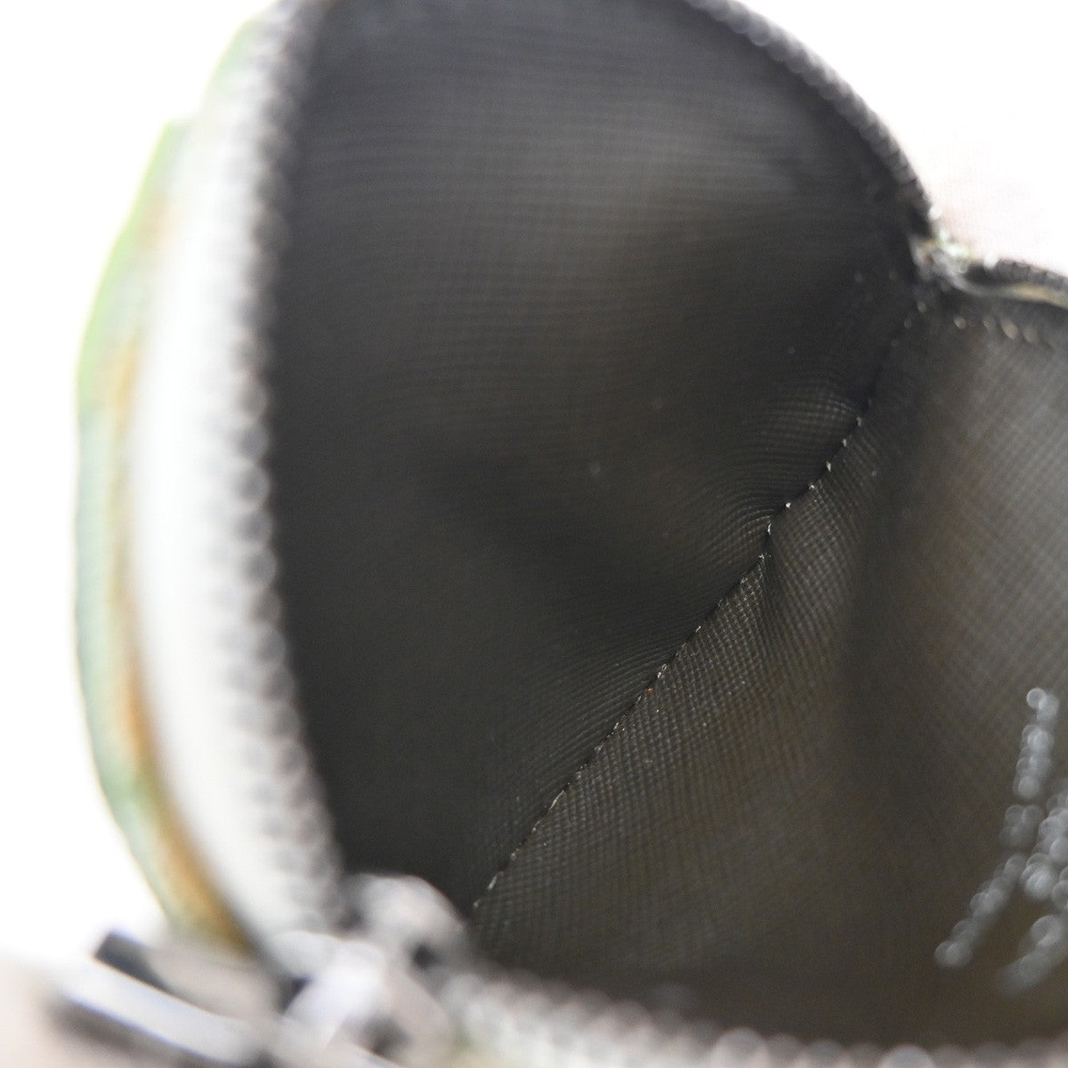 Louis Vuitton Round Coin Purse Mini Lin Croisette, GREEN, CANVAS, Wallets