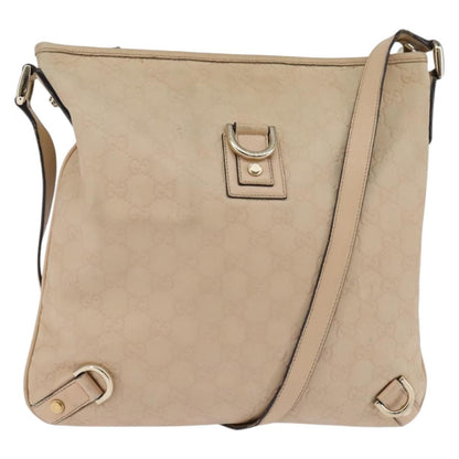 Gucci Abbey D-Ring Messenger Bag Guccissima leather, BEIGE, LEATHER, Shoulder bag