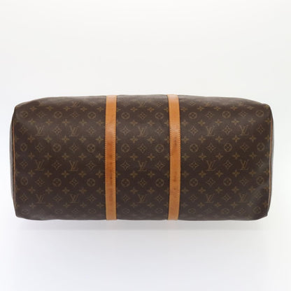 Louis Vuitton Keepall Bag Monogram Canvas, BROWN, CANVAS, Travel bag