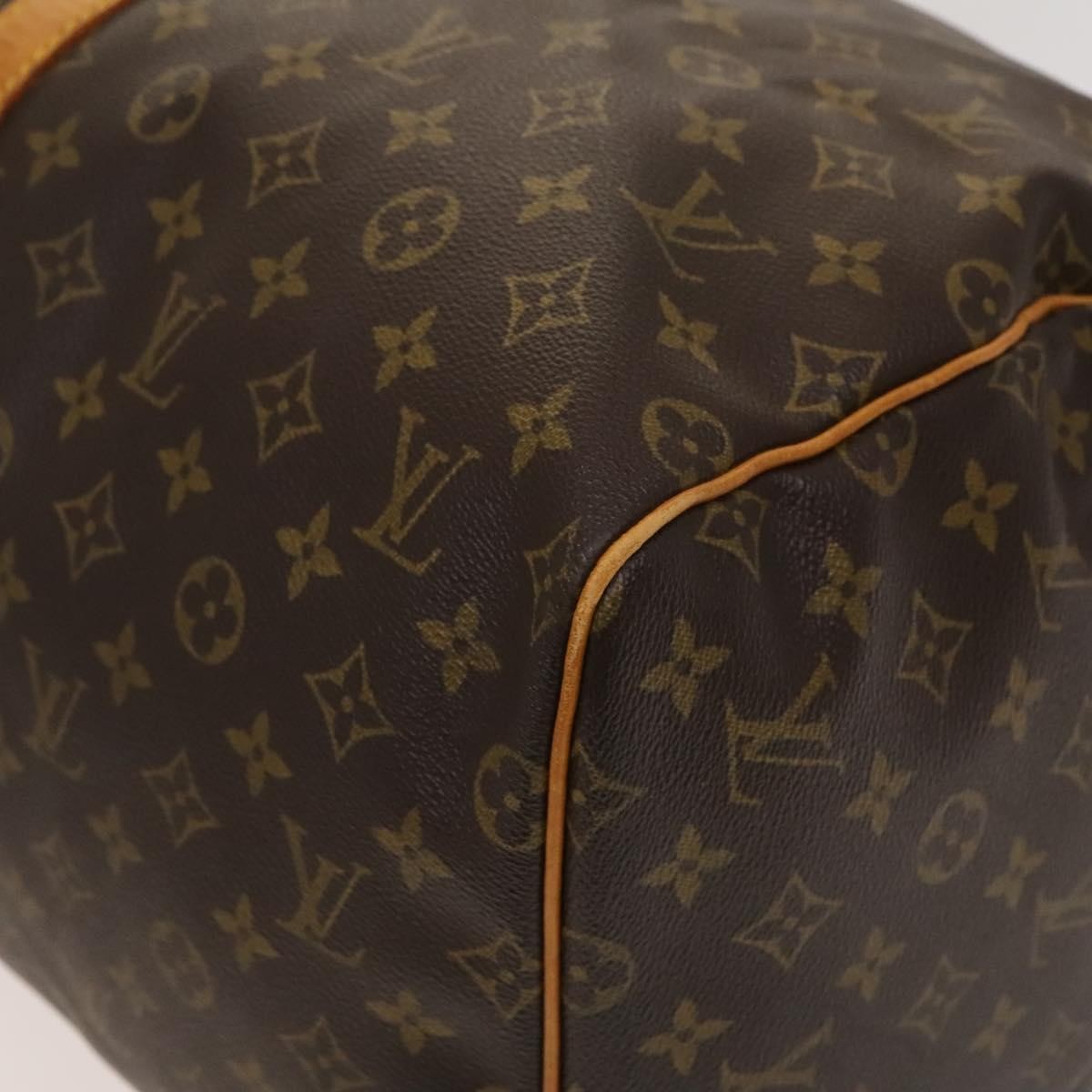 Louis Vuitton Keepall Bag Monogram Canvas, BROWN, CANVAS, Travel bag