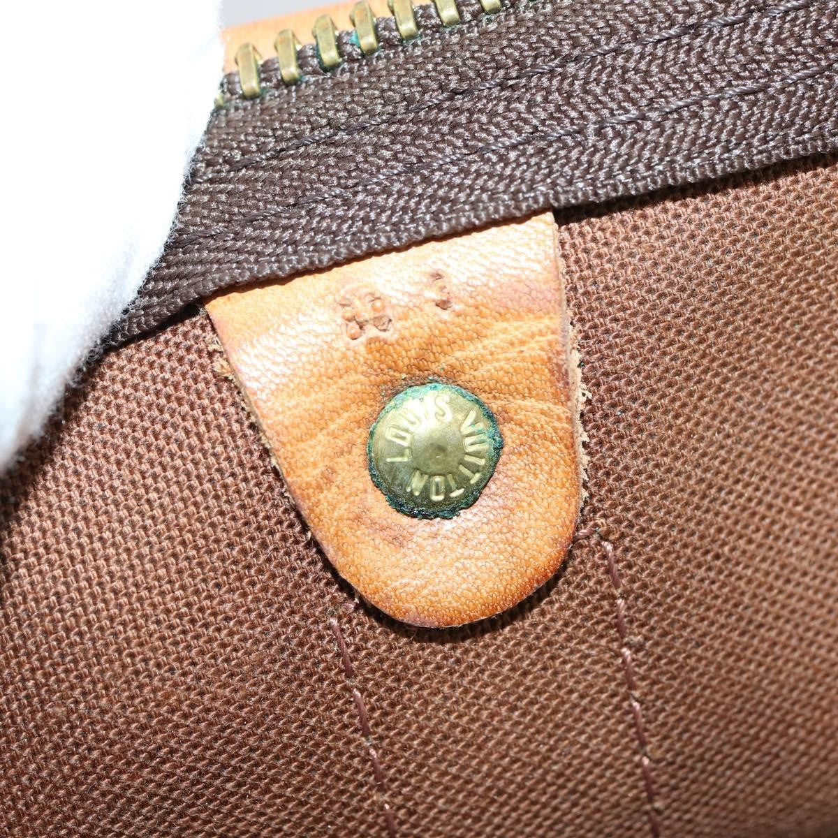 Louis Vuitton Keepall Bag Monogram Canvas, BROWN, CANVAS, Travel bag