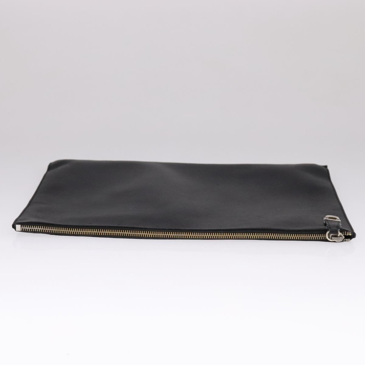 Prada Vintage Pouch Leather, BLACK, LEATHER, Clutche & pouche
