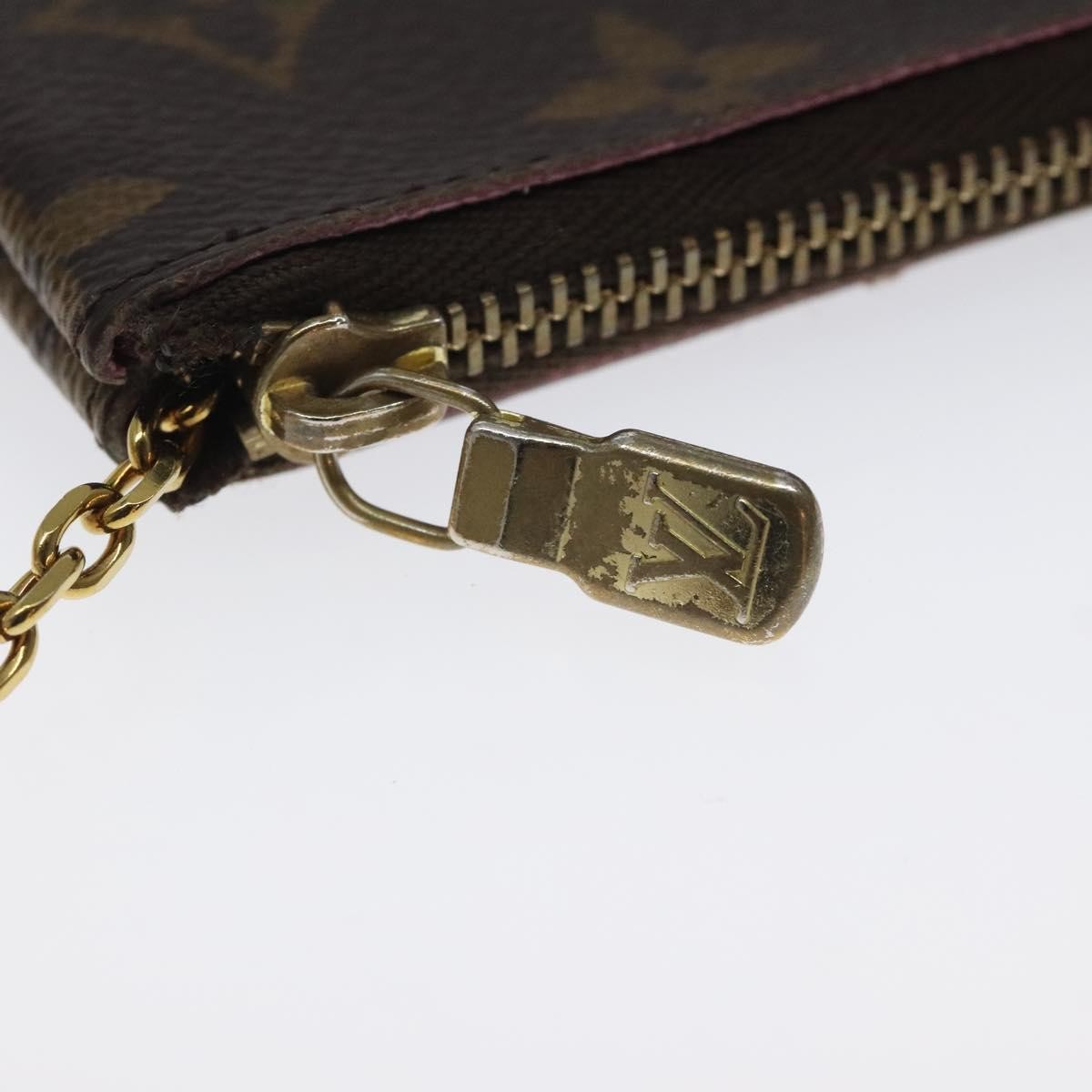 Louis Vuitton Pochette Clés Monogram Vivienne, BROWN, CANVAS, Wallets