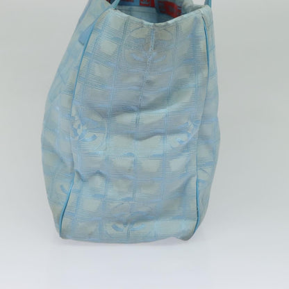 Chanel Travel Line Tote Nylon, BLUE, NYLON, Travel bag