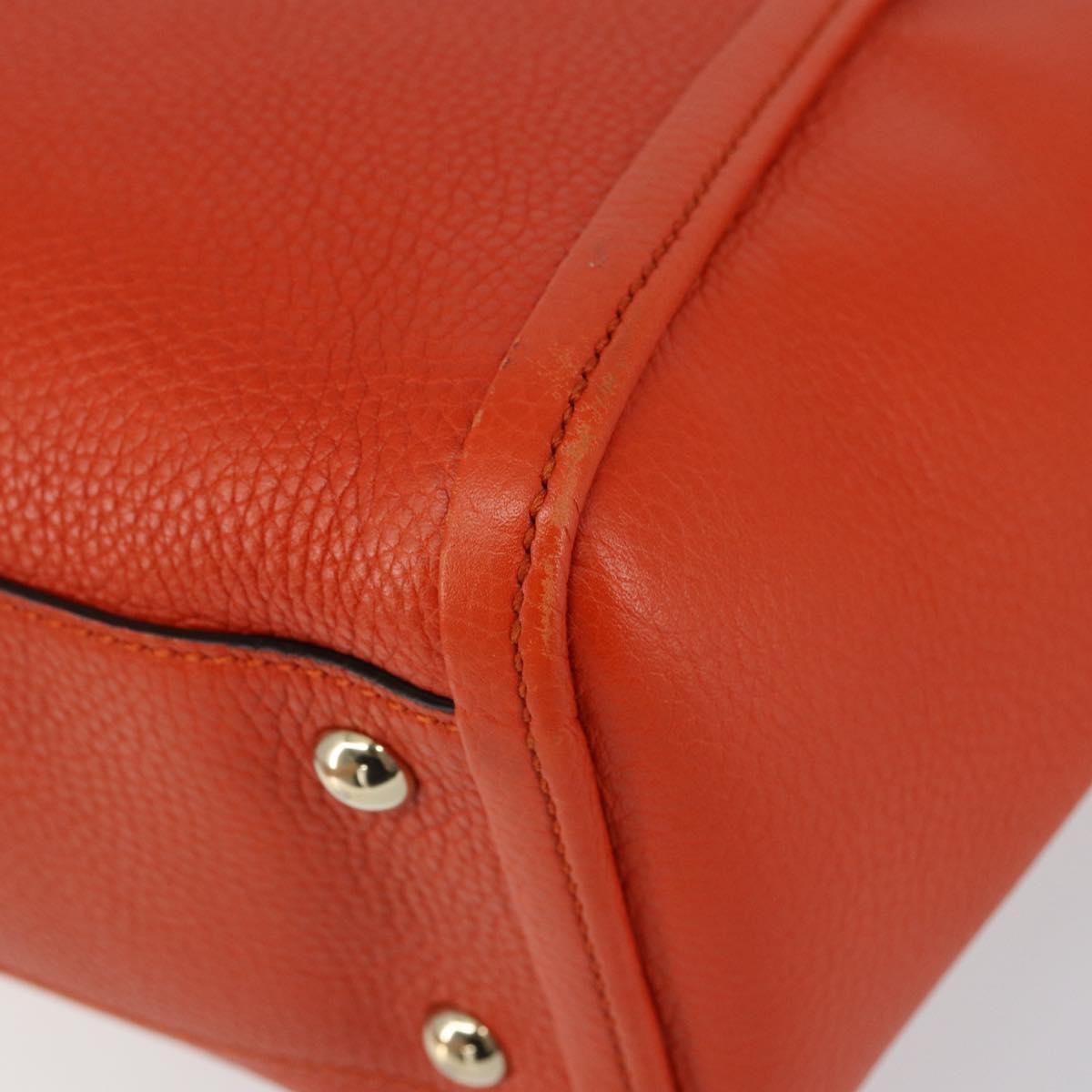 Gucci Soho Working Tote Leather, ORANGE, LEATHER, Handbag