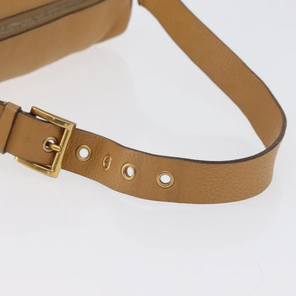 Prada Vintage Shoulder Bag Leather, BROWN, LEATHER, Shoulder bag