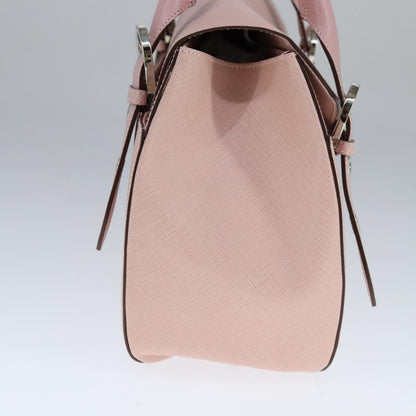 Salvatore Ferragamo Gancini handbag Leather, PINK, LEATHER, Handbag