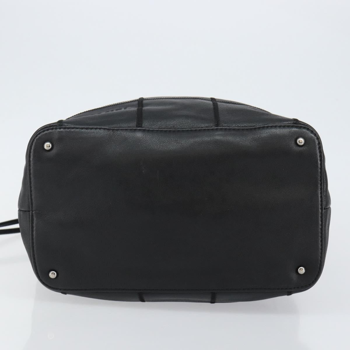 Chanel Square Stitch Tassel Hobo Quilted Leather, BLACK, LEATHER, Handbag