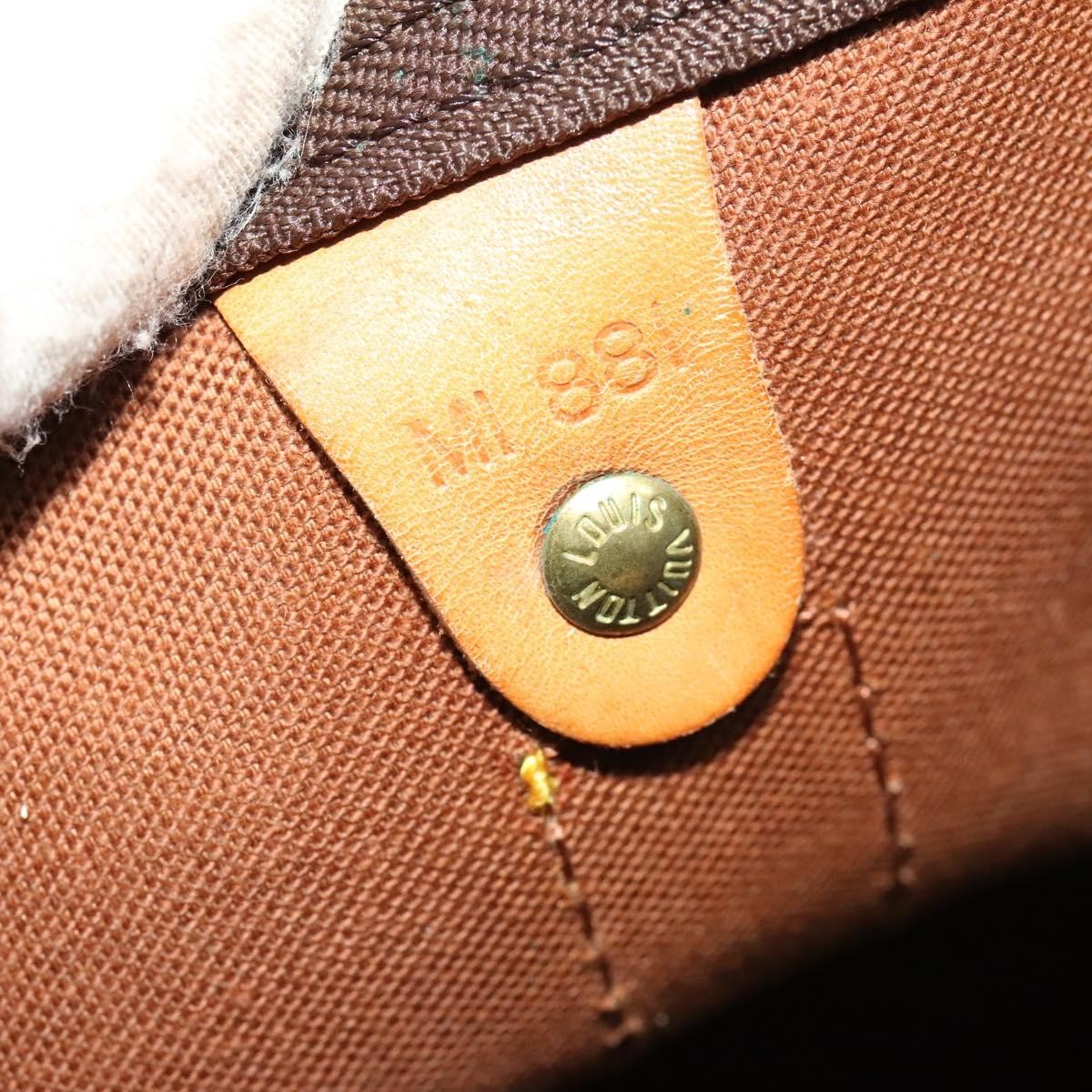 Louis Vuitton Keepall Bag Monogram Canvas, BROWN, CANVAS, Travel bag