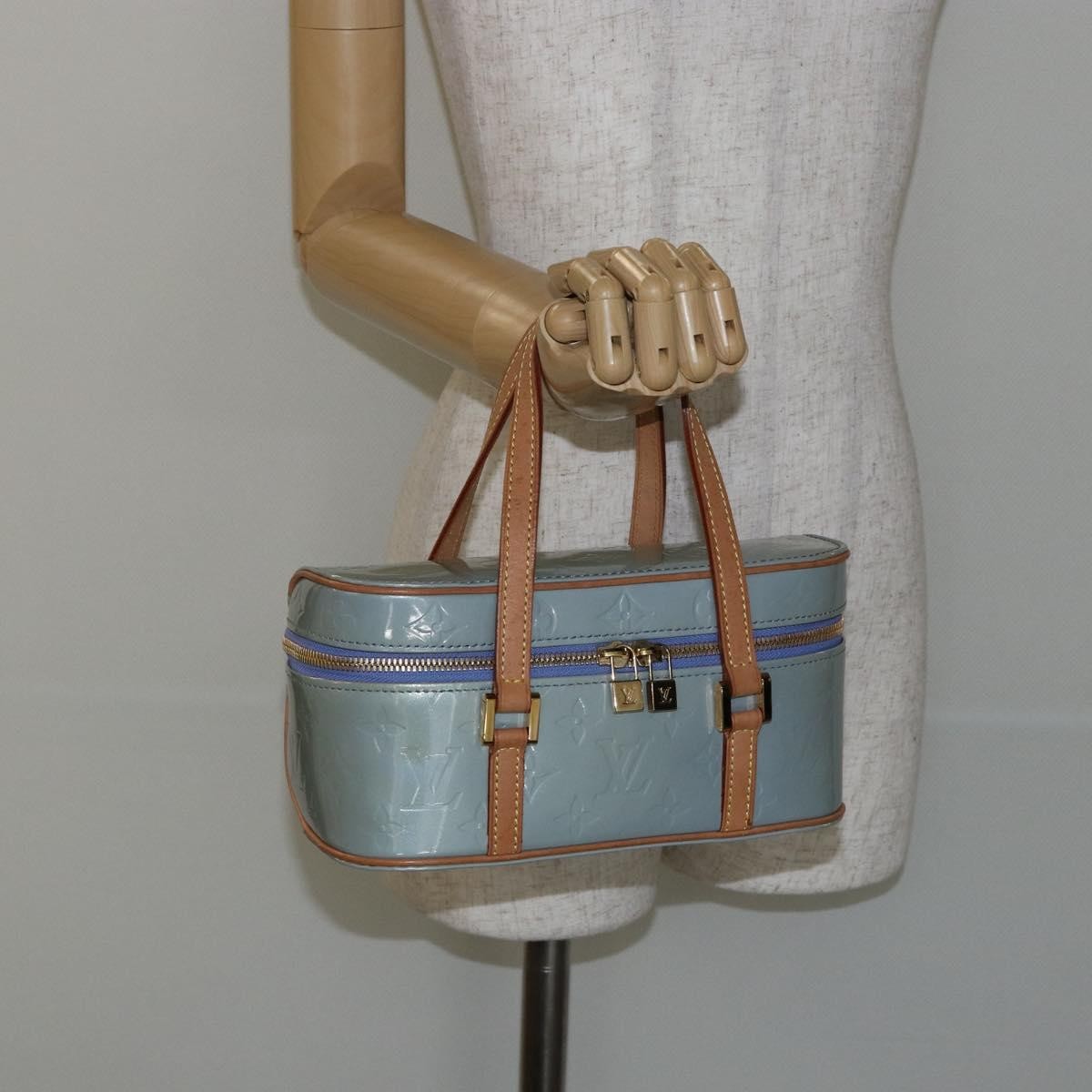 Louis Vuitton Sullivan Horizontal Bag Monogram Vernis, BLUE, PATENT_LEATHER, Handbag