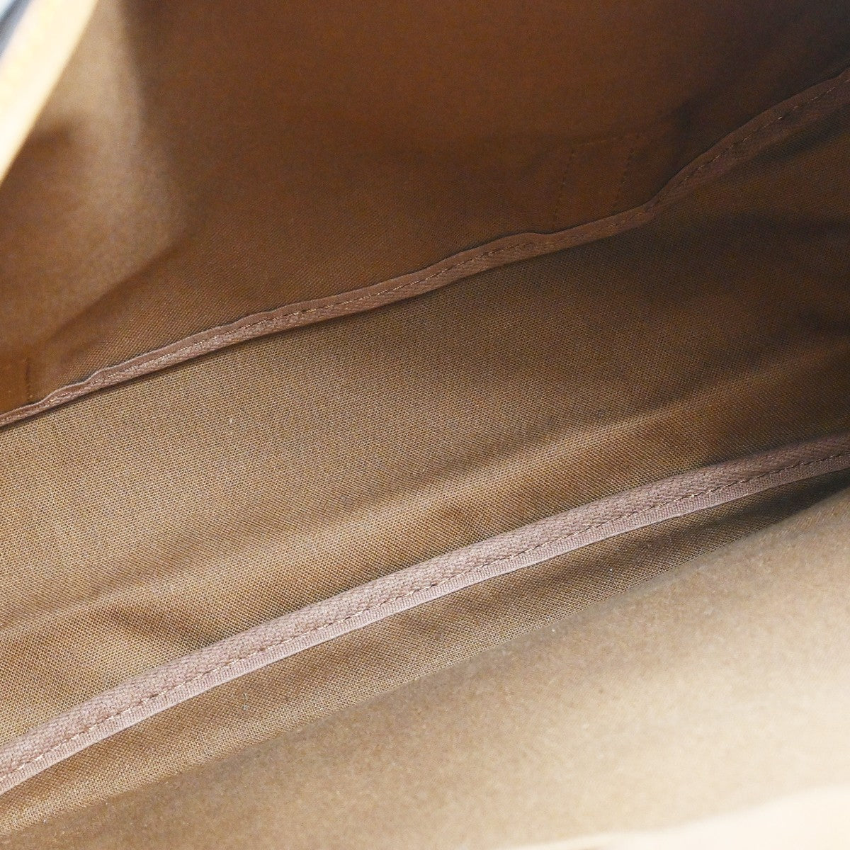 Louis Vuitton Saumur Handbag Monogram Canvas, Brown, Canvas, Shoulder Bag