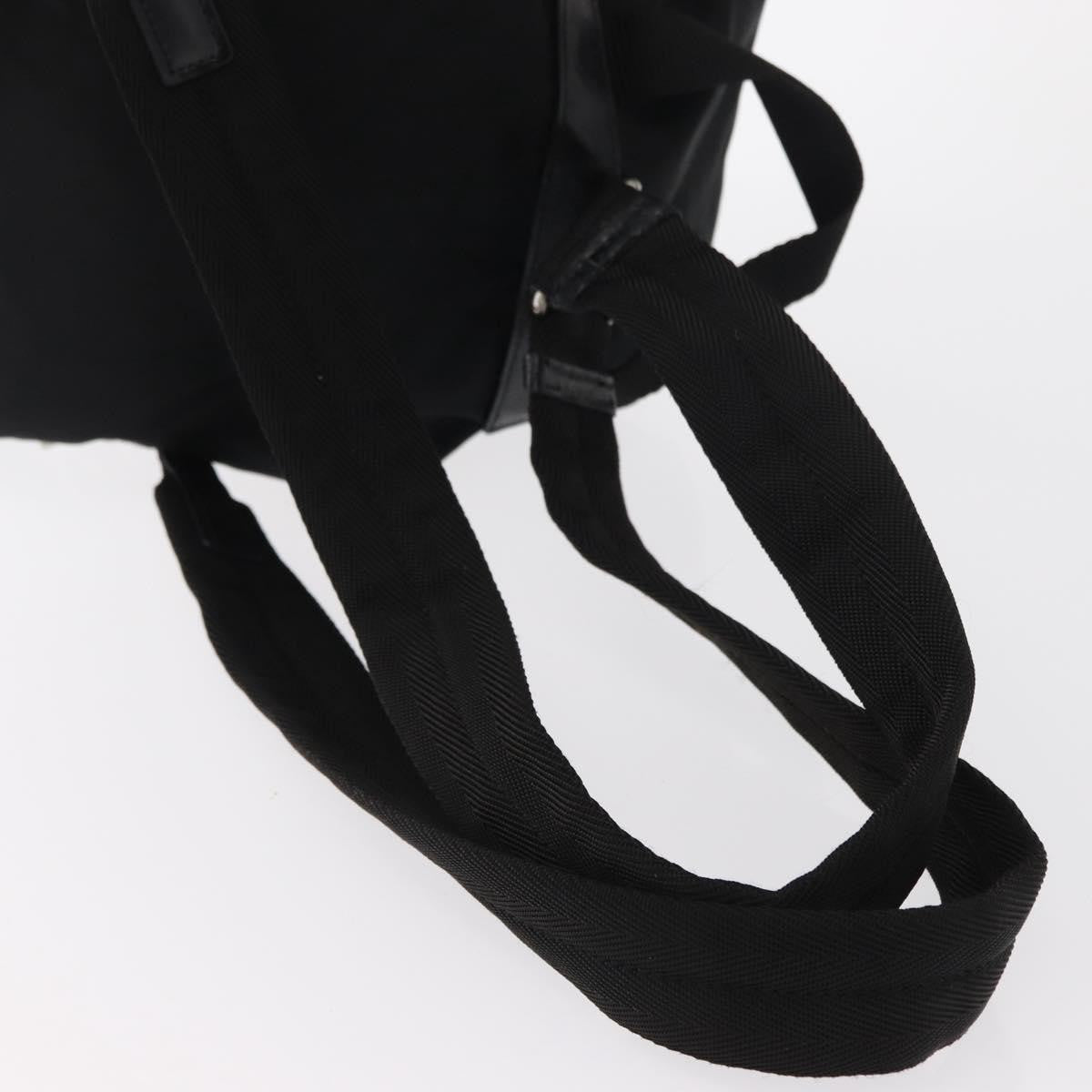 Prada Double Front Pocket Backpack Tessuto, BLACK, NYLON, Backpack