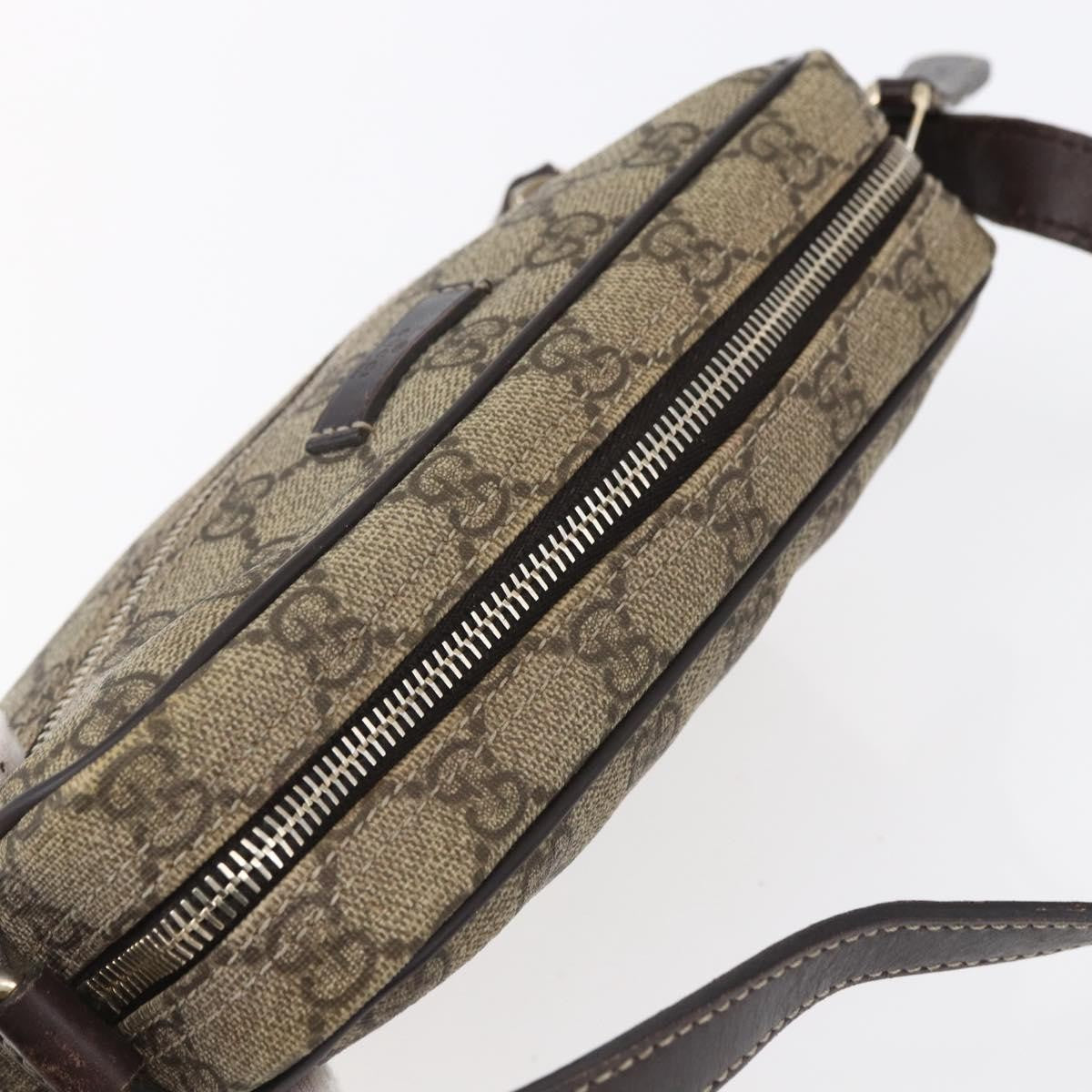 Gucci Front Zip Crossbody GG Canvas, BEIGE, CANVAS, Shoulder bag