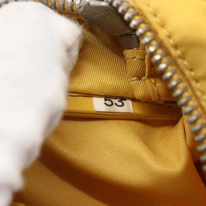 Prada Front Pocket Messenger Bag Tessuto, YELLOW, NYLON, Shoulder bag