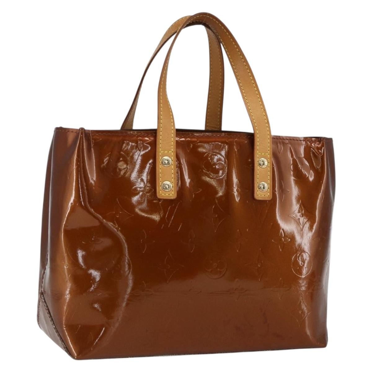 Louis Vuitton Reade Handbag Monogram Vernis, BROWN, PATENT_LEATHER, Handbag