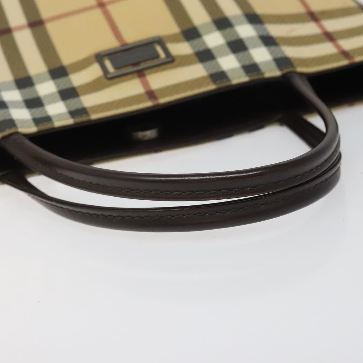 Burberry Nova Check Tote canvas check pattern, BEIGE, PVC, Tote bag