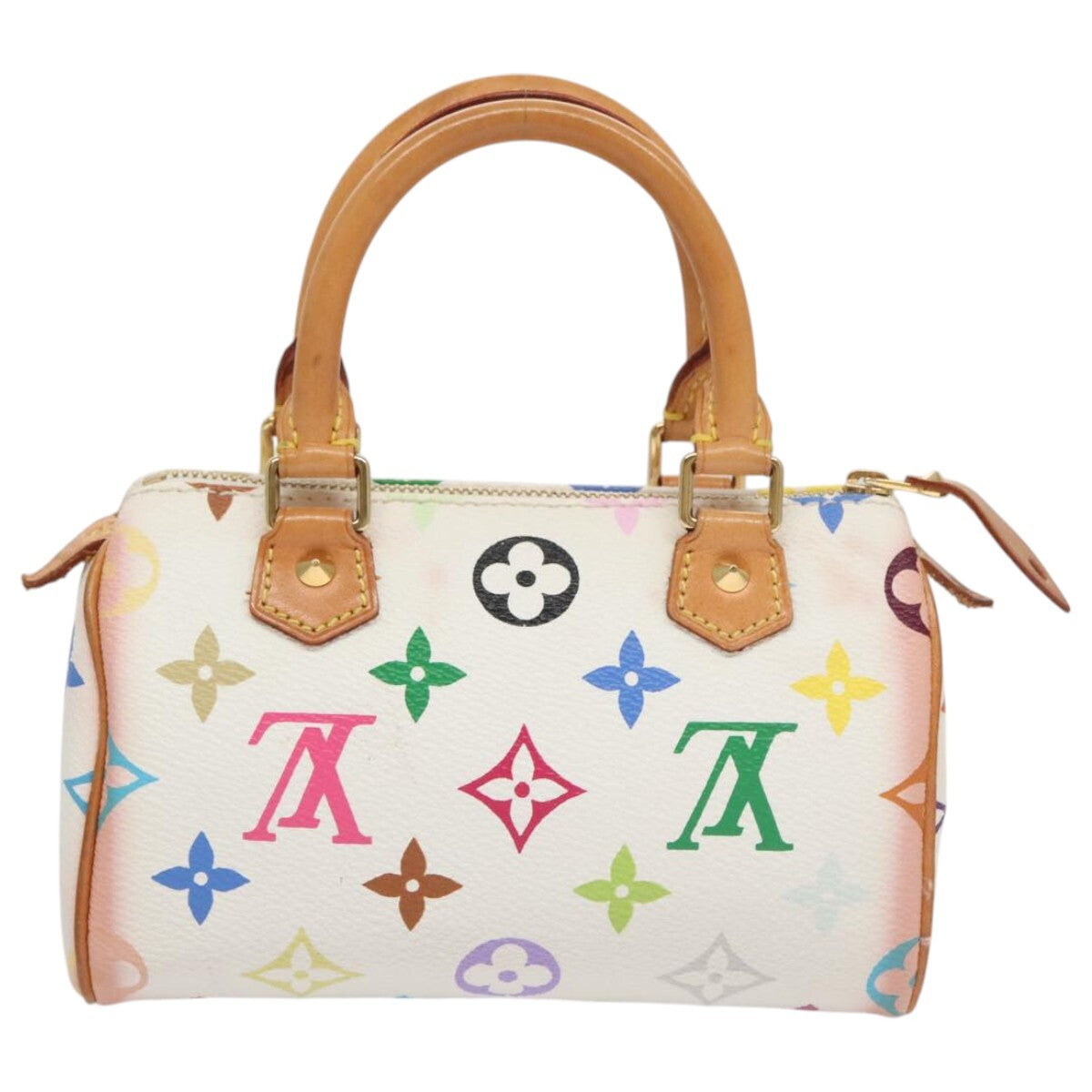 Louis Vuitton Speedy Mini HL Handbag Monogram Multicolor, MULTICOLOUR, CANVAS, Handbag