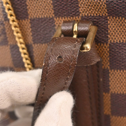 Louis Vuitton Marais Bucket Bag Damier, BROWN, CANVAS, Tote bag