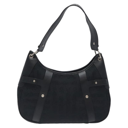 Salvatore Ferragamo Shoulder Bag Canvas, BLACK, CANVAS, Shoulder bag