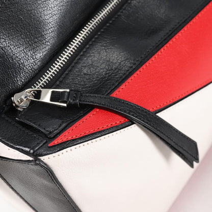 Loewe Puzzle Bag Leather, WHITE, LEATHER, Handbag