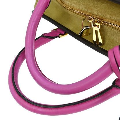 Loewe Amazona suede suede bag, BEIGE, LEATHER, Handbag