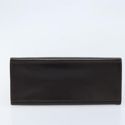 Celine Vintage Logo Top Handle Bag Leather, BROWN, LEATHER, Handbag