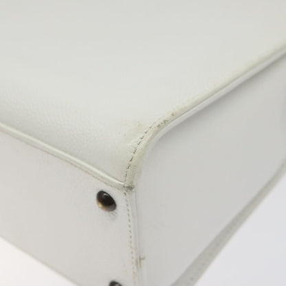 Chanel Vintage CC Lock Tote Caviar, WHITE, LEATHER, Shoulder bag