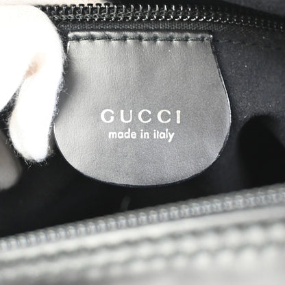 Gucci Vintage Boston Bag Leather, BLACK, LEATHER, Travel bag
