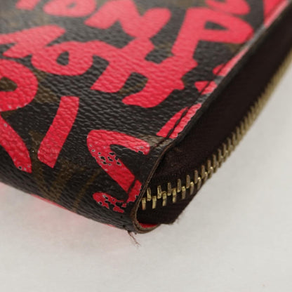 Louis Vuitton Zippy Wallet NM Monogram Graffiti, PINK, CANVAS, Wallets