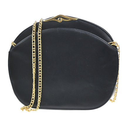 cartier Vintage Shoulder Bag Leather, Navy, Leather, Shoulder Bag