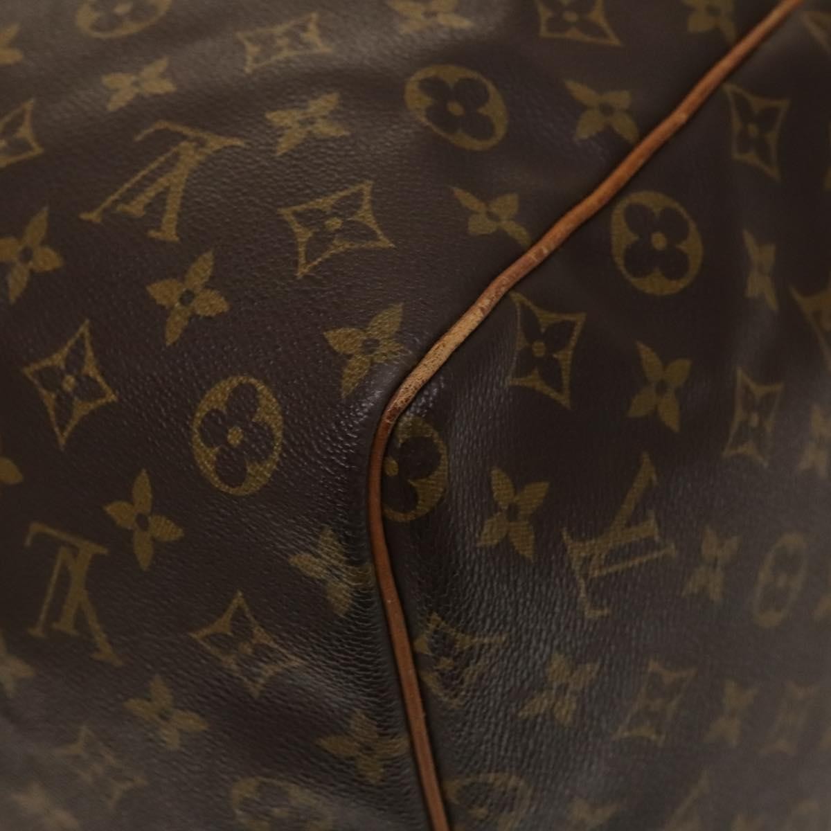 Louis Vuitton Keepall Bag Monogram Canvas, BROWN, CANVAS, Travel bag